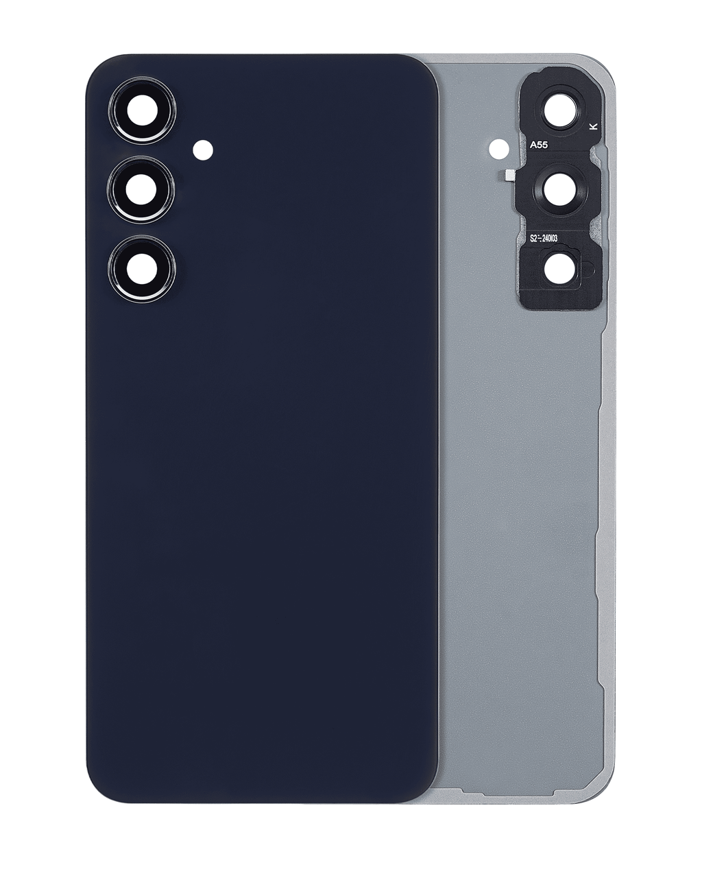Back Cover with Camera Lens for Samsung Galaxy A55 5G (A556 / 2024) (No Logo) (Aftermarket Plus) (Navy)
