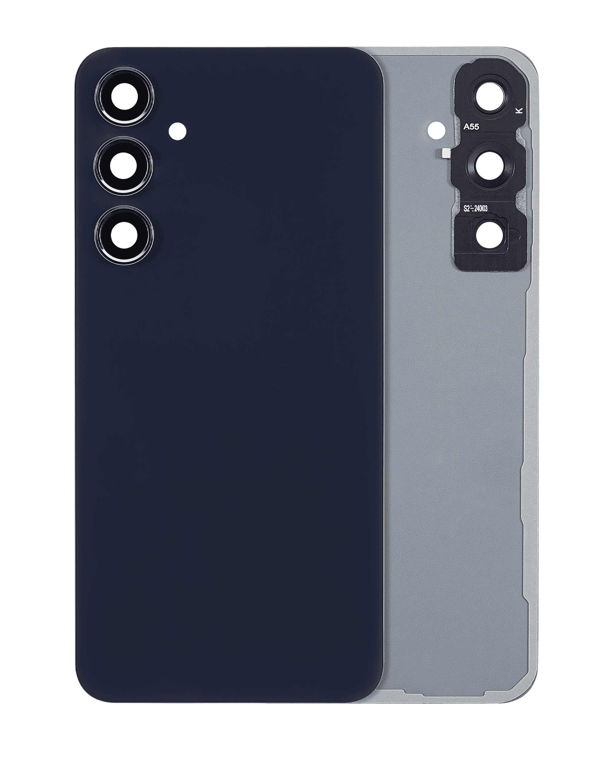 Back Cover with Camera Lens for Samsung Galaxy A55 5G (A556 / 2024) (No Logo) (Aftermarket Plus) (Navy)