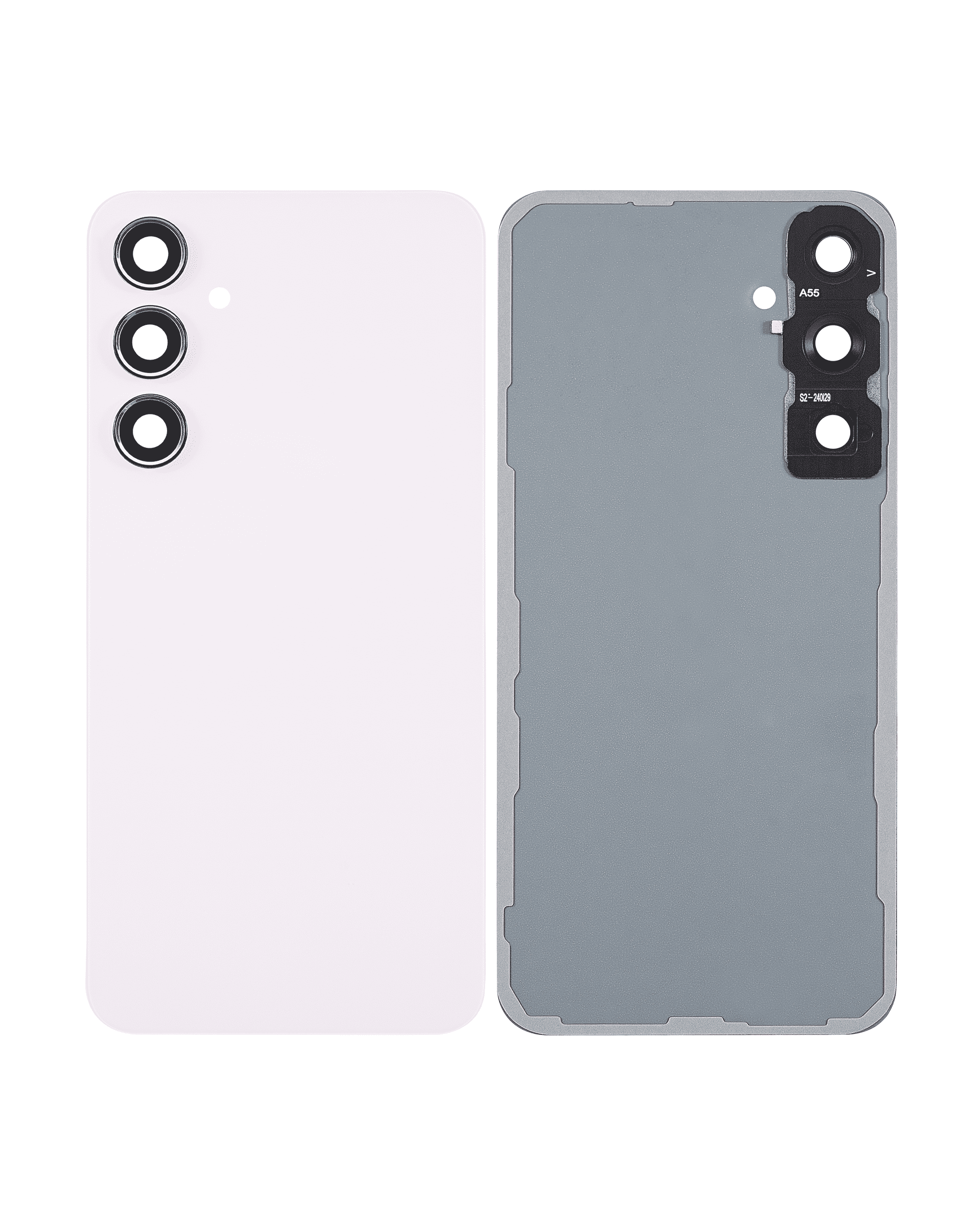Back cover with camera lens for Samsung Galaxy A55 5G (A556 / 2024) (no logo) (Aftermarket Plus) (Lilac)