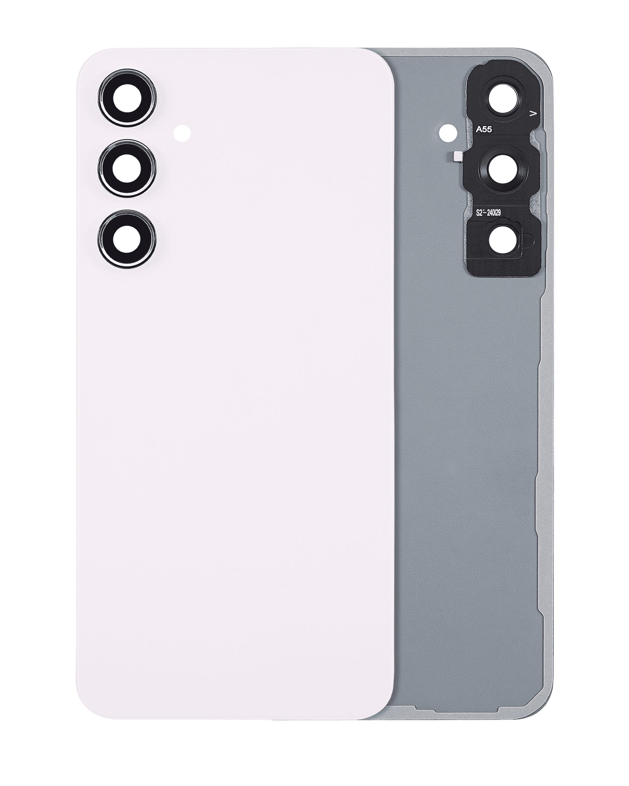 Back cover with camera lens for Samsung Galaxy A55 5G (A556 / 2024) (no logo) (Aftermarket Plus) (Lilac)