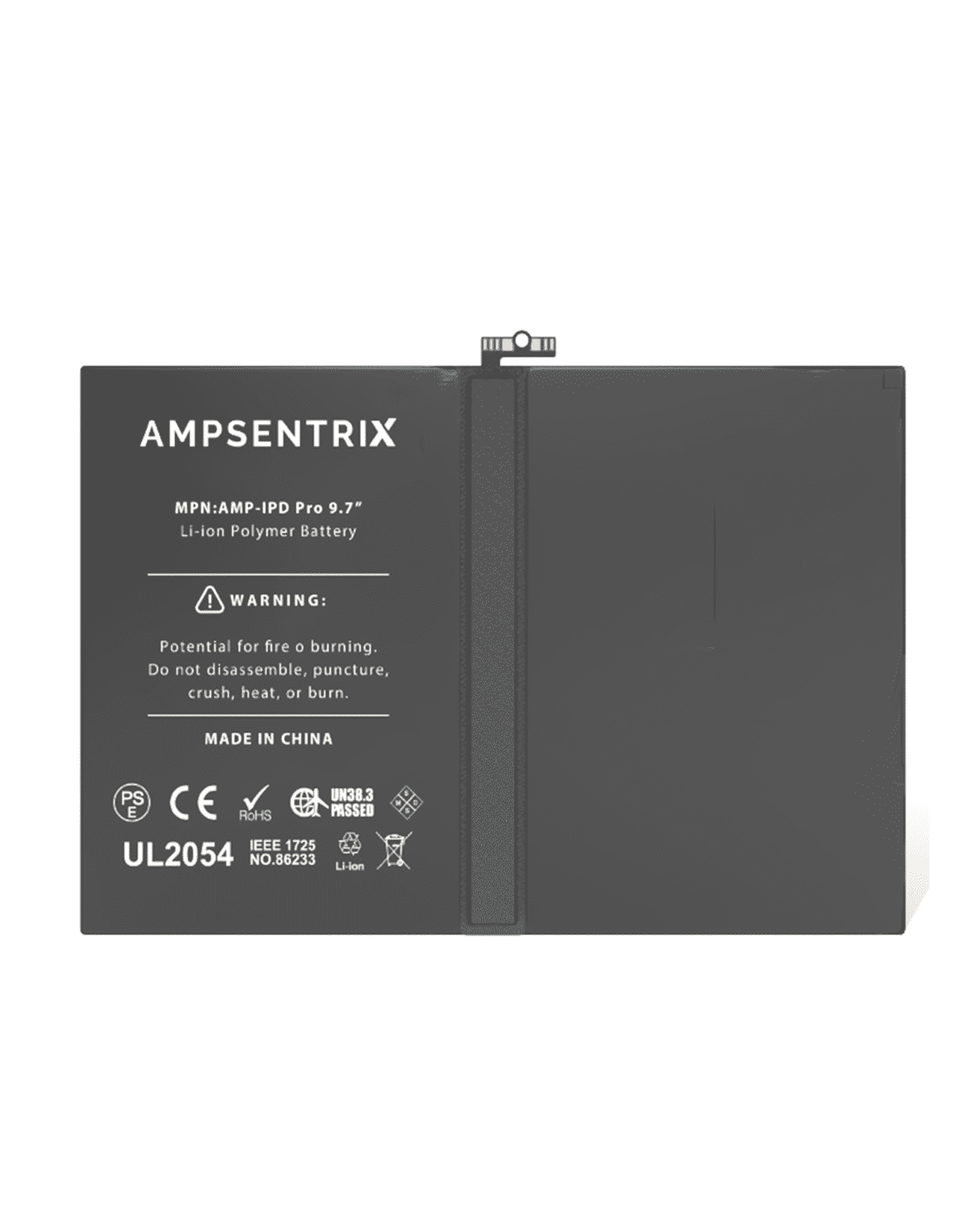 Replacement battery for iPad Pro 9.7" (AmpSentrix Pro)