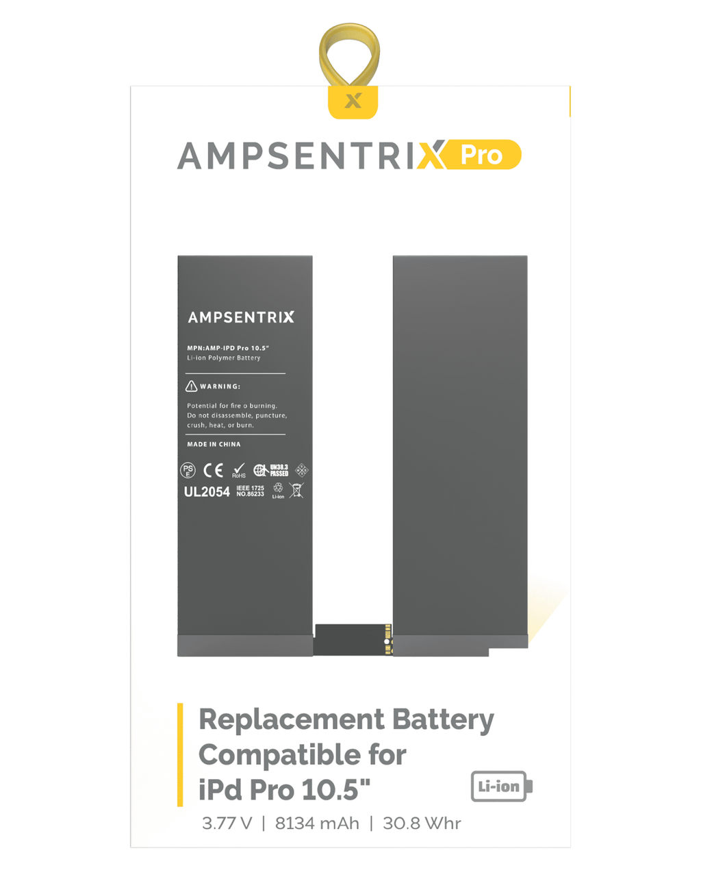 Replacement Battery for iPad Pro 10.5" (AmpSentrix Pro)