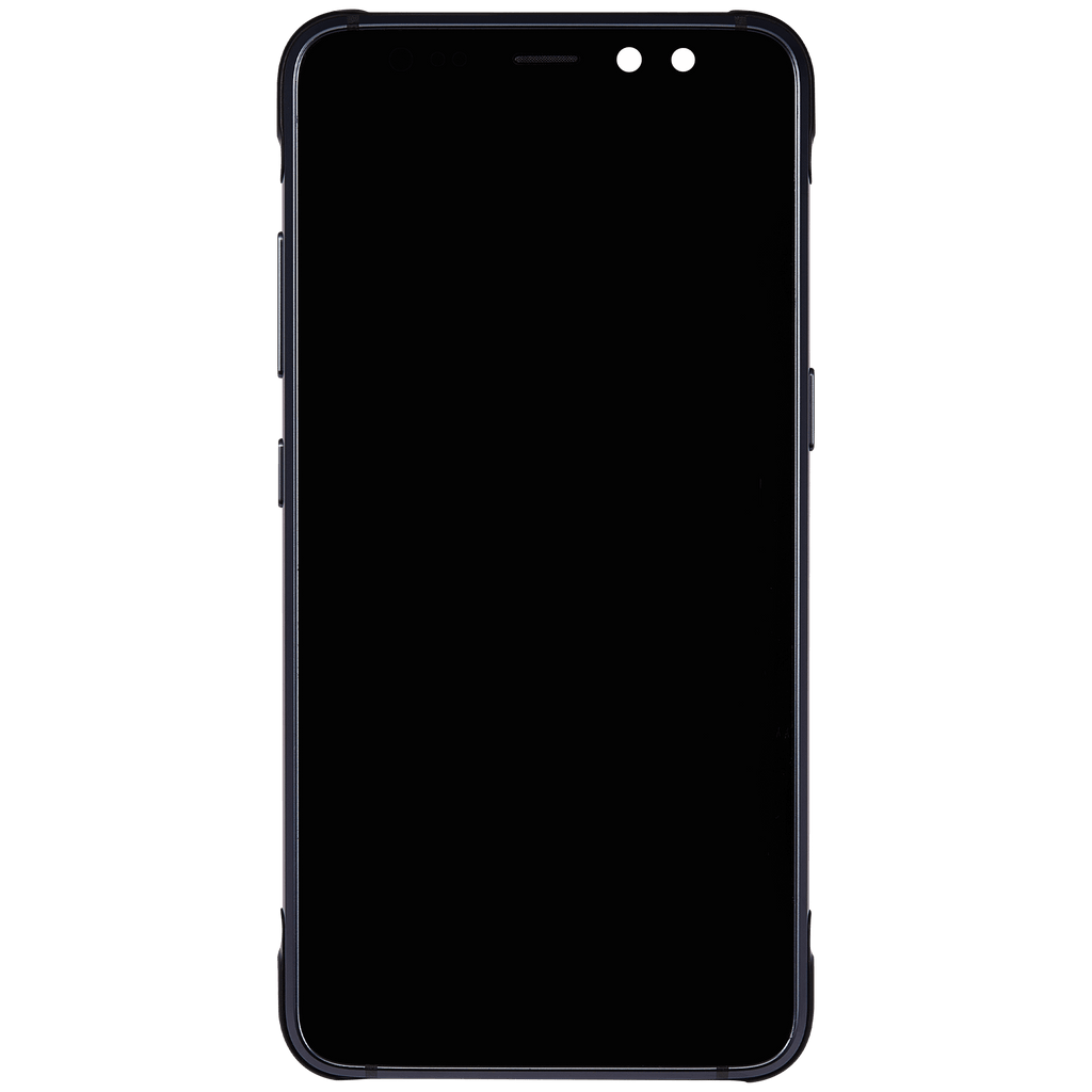 OLED-Display mit Rahmen für Samsung Galaxy S8 Active (Refurbished) (Meteor Gray)