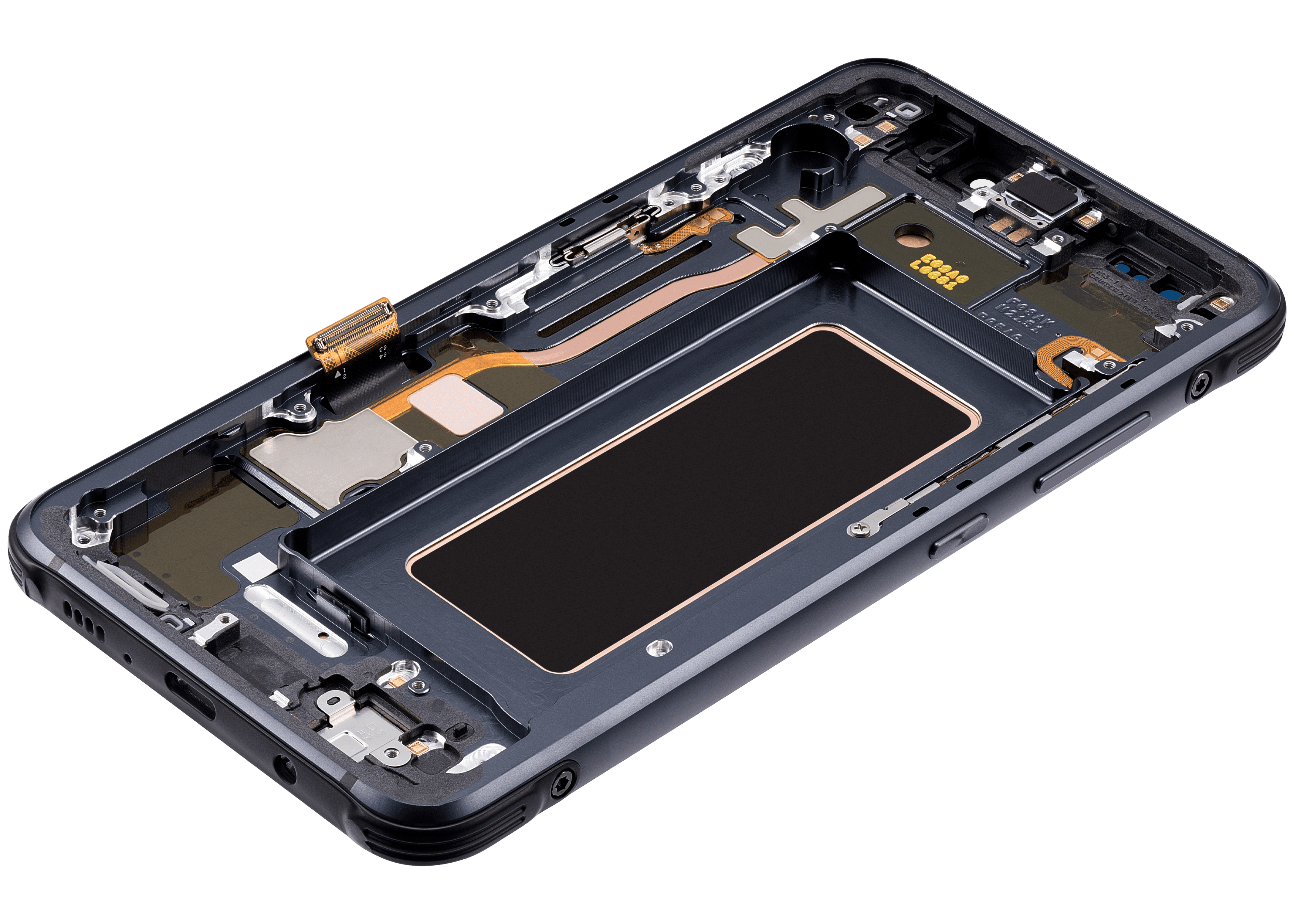 OLED-Display mit Rahmen für Samsung Galaxy S8 Active (Refurbished) (Meteor Gray)