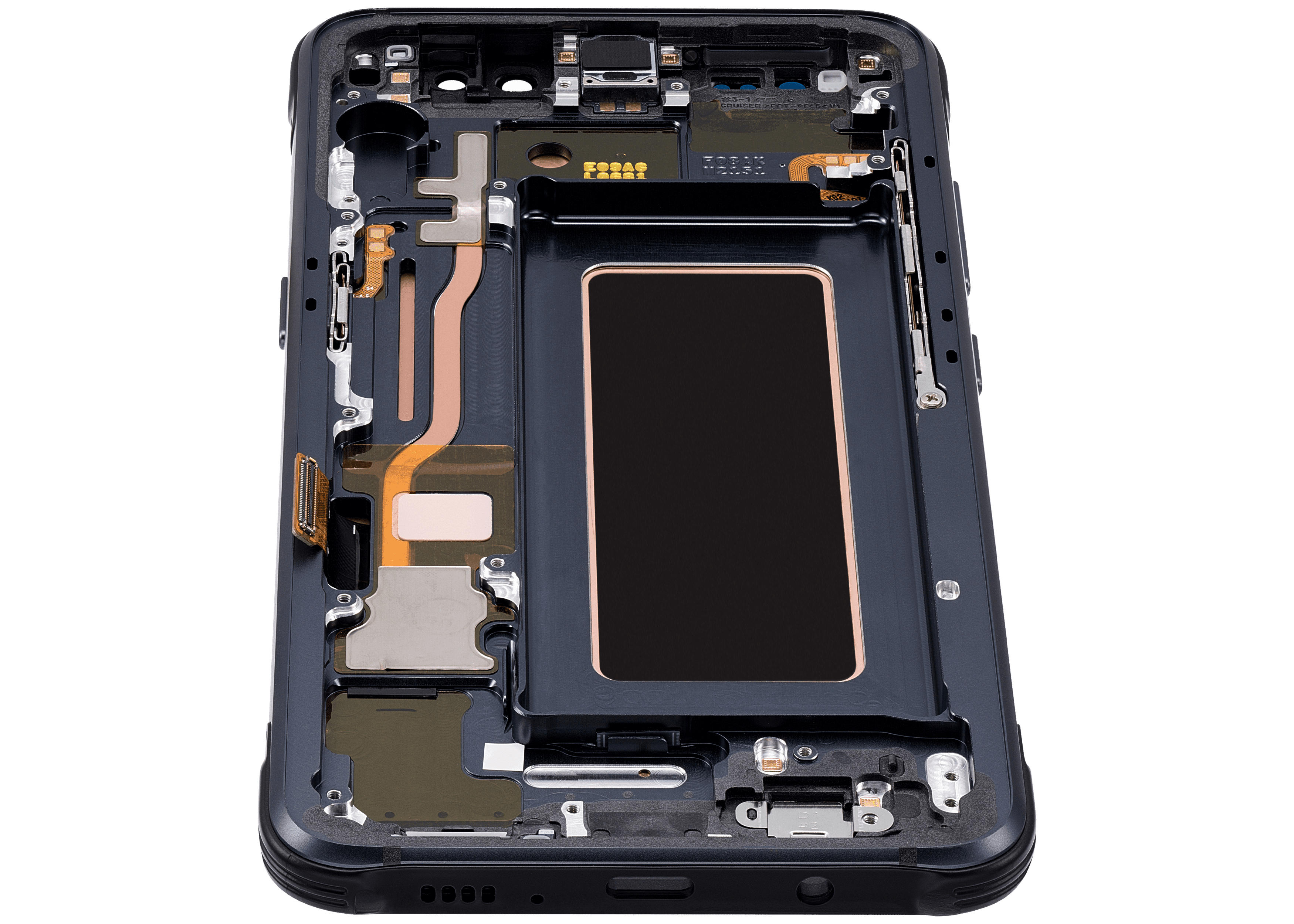 OLED-Display mit Rahmen für Samsung Galaxy S8 Active (Refurbished) (Meteor Gray)