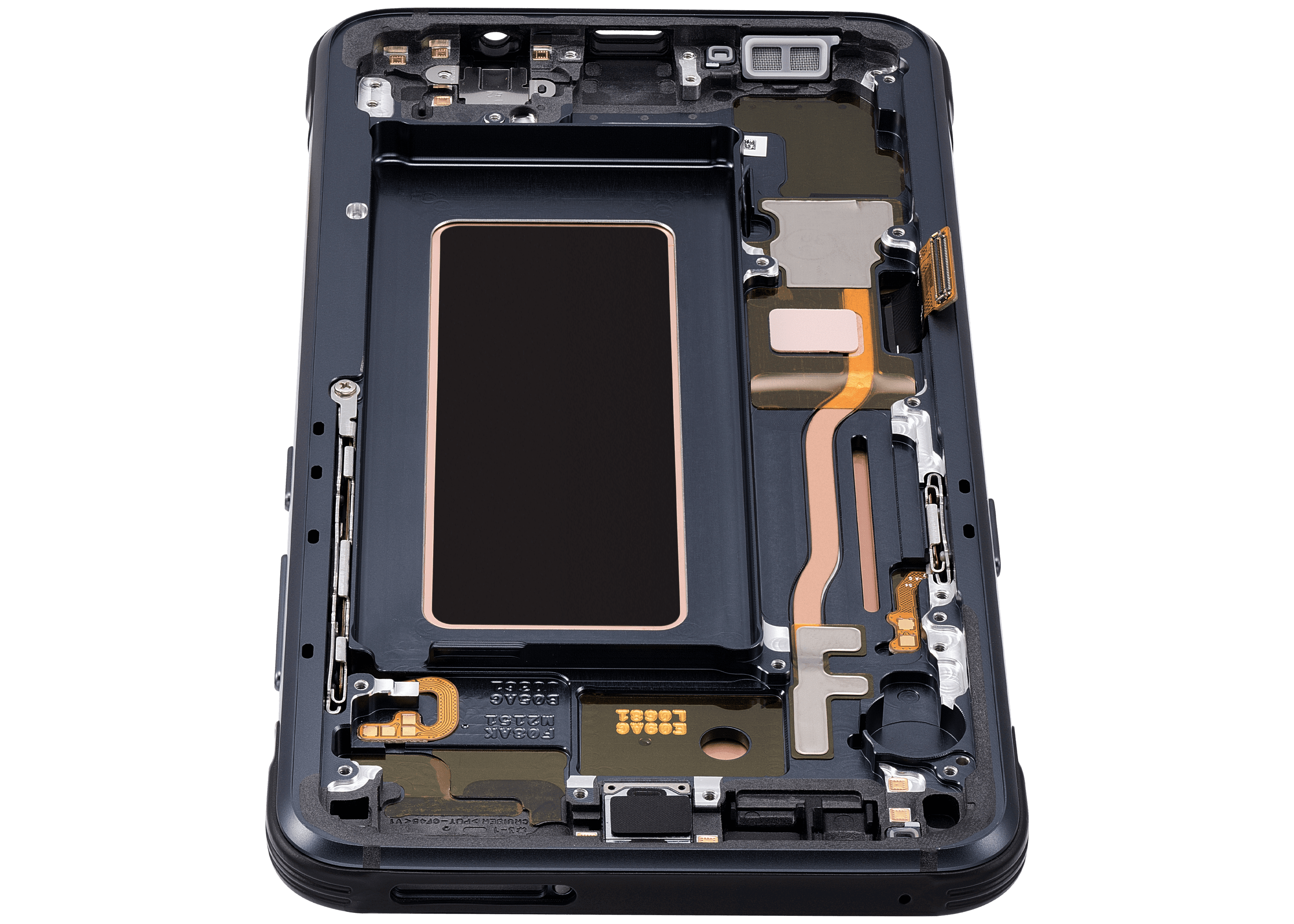 OLED-Display mit Rahmen für Samsung Galaxy S8 Active (Refurbished) (Meteor Gray)
