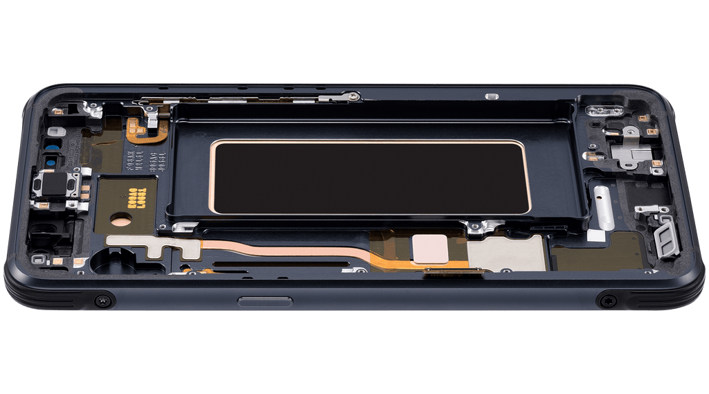 OLED-Display mit Rahmen für Samsung Galaxy S8 Active (Refurbished) (Meteor Gray)