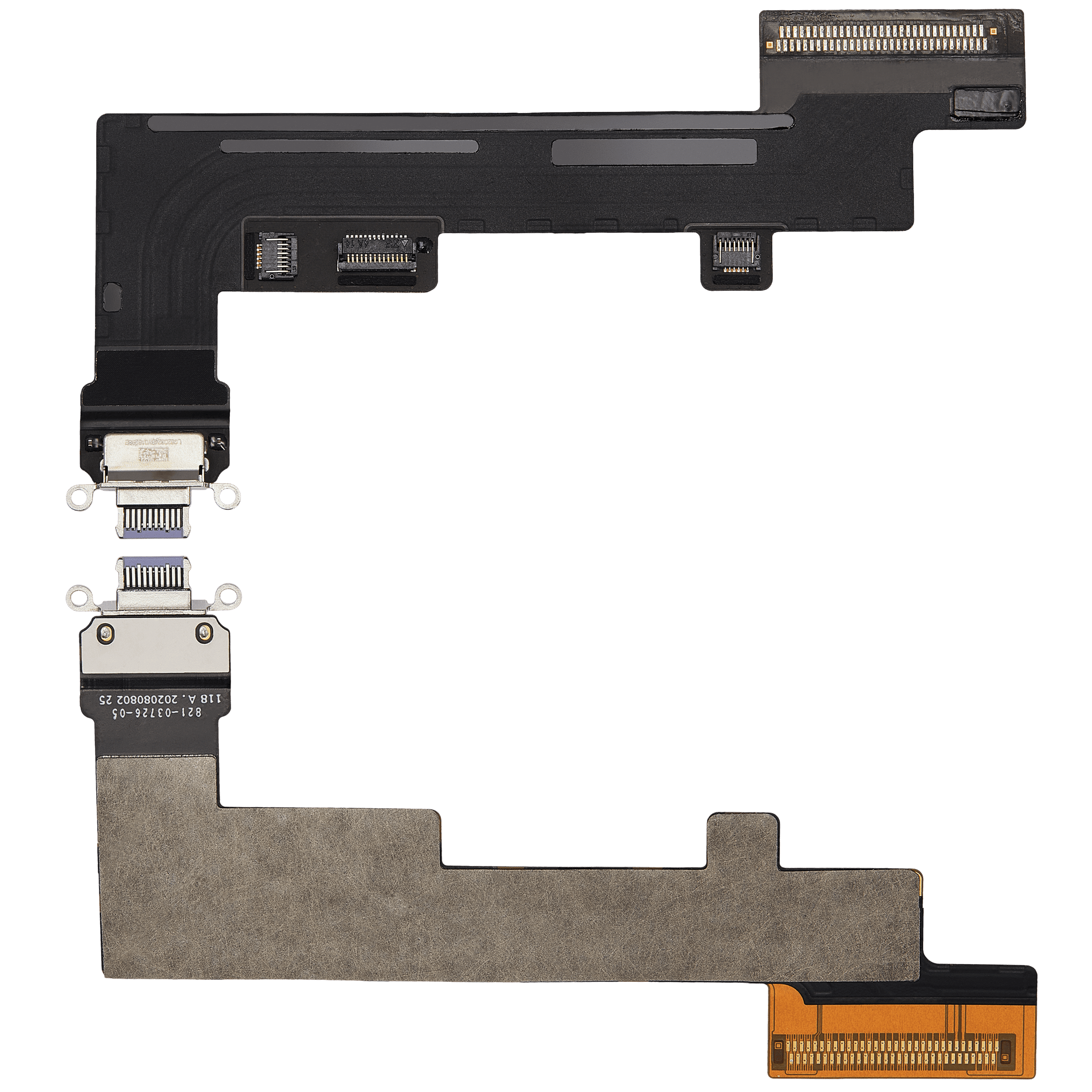 Ladebuchse-Flexkabel für iPad Air 5 (Cellular) (gebrauchter OEM-Ausbau, Qualität A) (Lila)