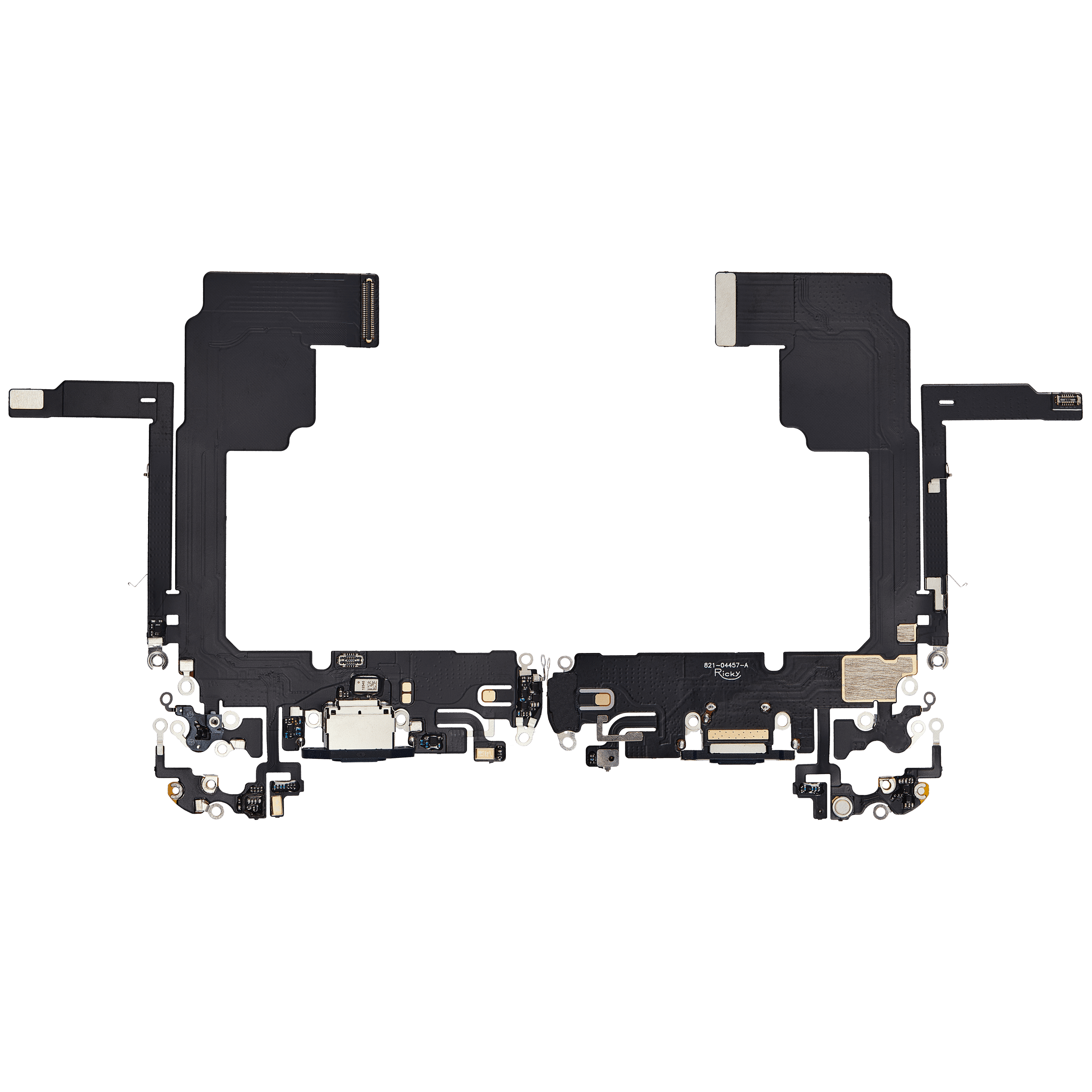 Ladebuchse-Flexkabel für iPhone 15 Pro (Aftermarket Plus) (Blau Titanium)