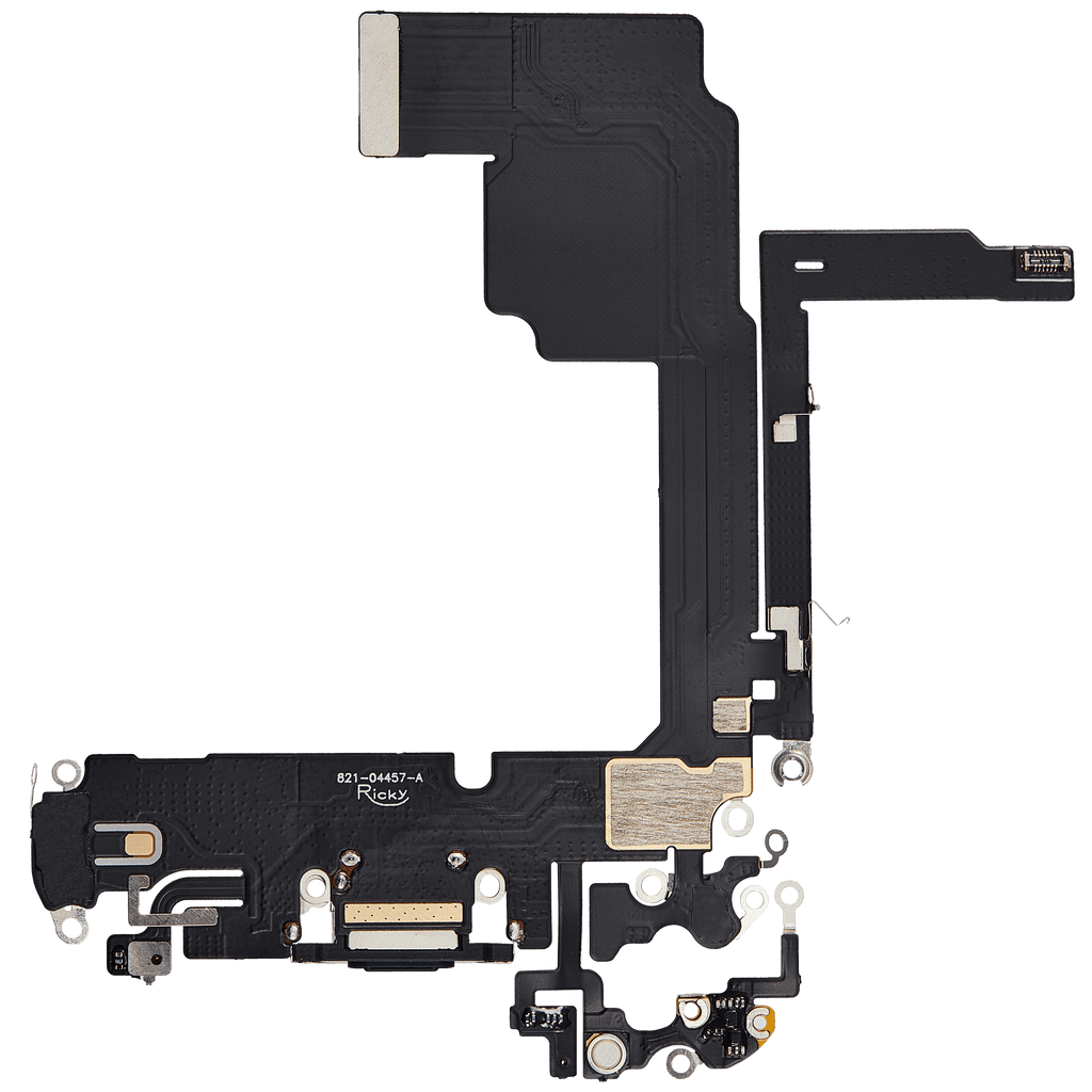 Ladebuchse-Flexkabel für iPhone 15 Pro (Aftermarket Plus) (Blau Titanium)
