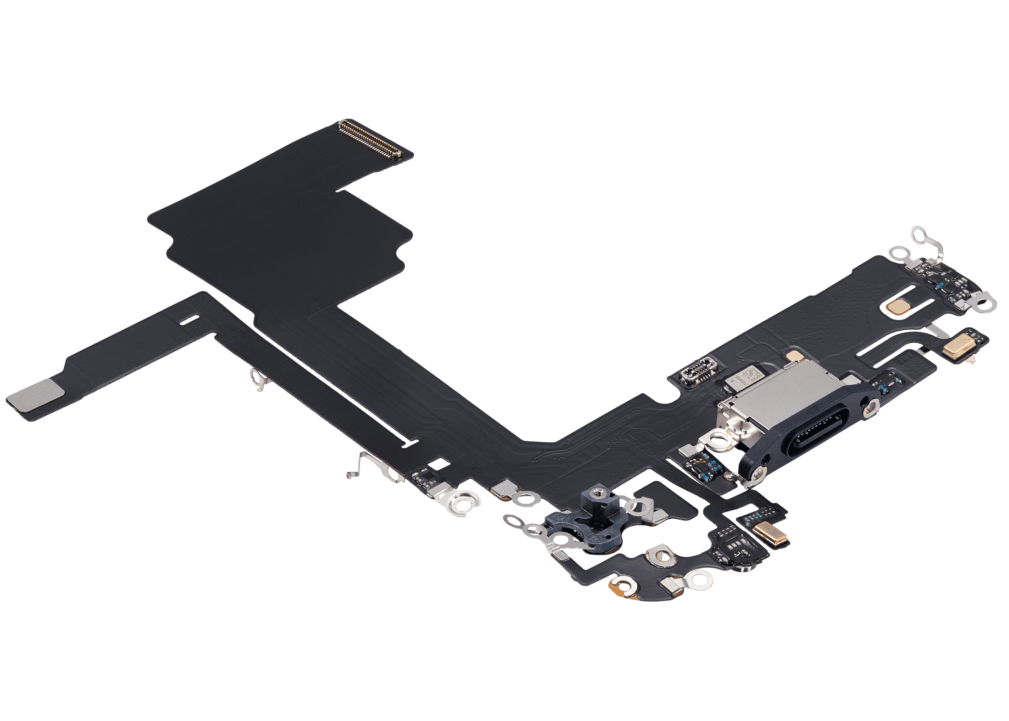 Ladebuchse-Flexkabel für iPhone 15 Pro (Aftermarket Plus) (Blau Titanium)