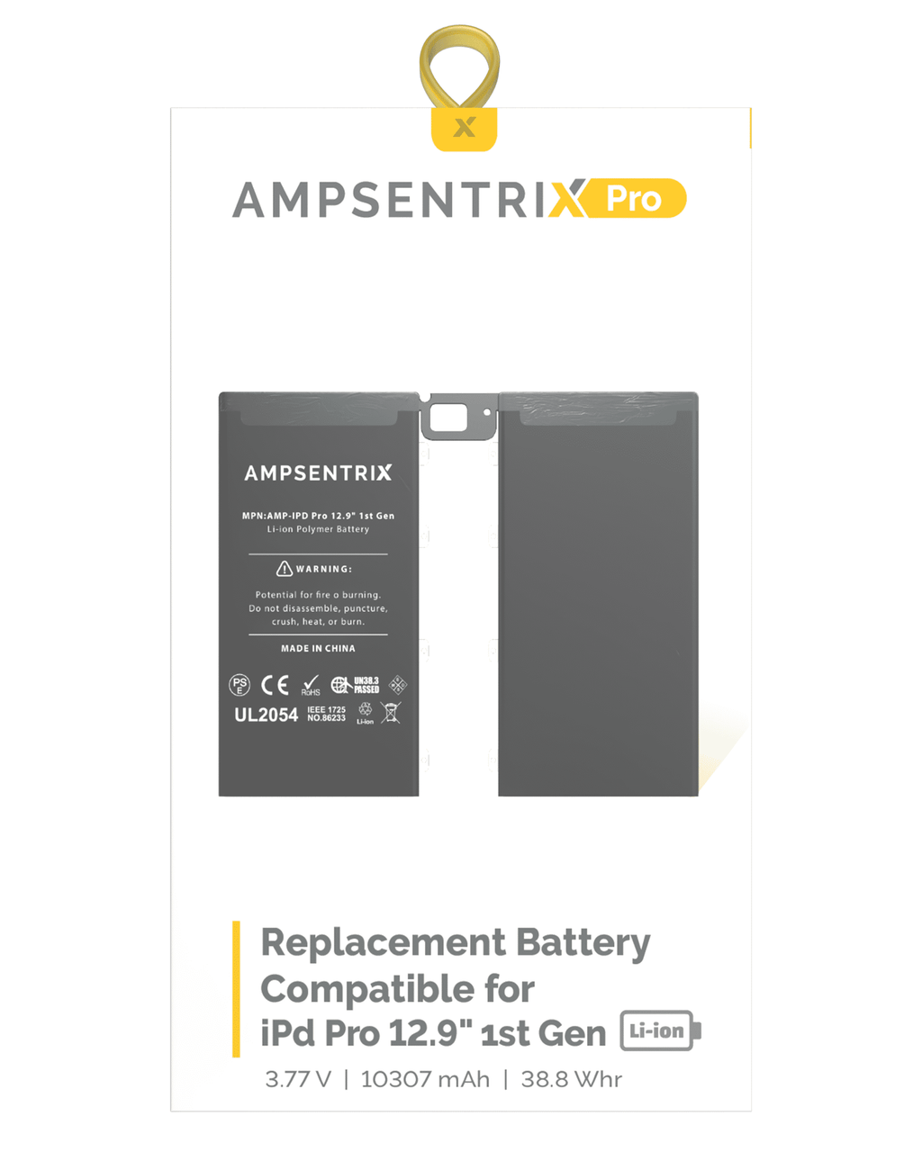 Replacement battery for iPad Pro 12.9" 1st Gen (2015) - Ampsentrix Pro