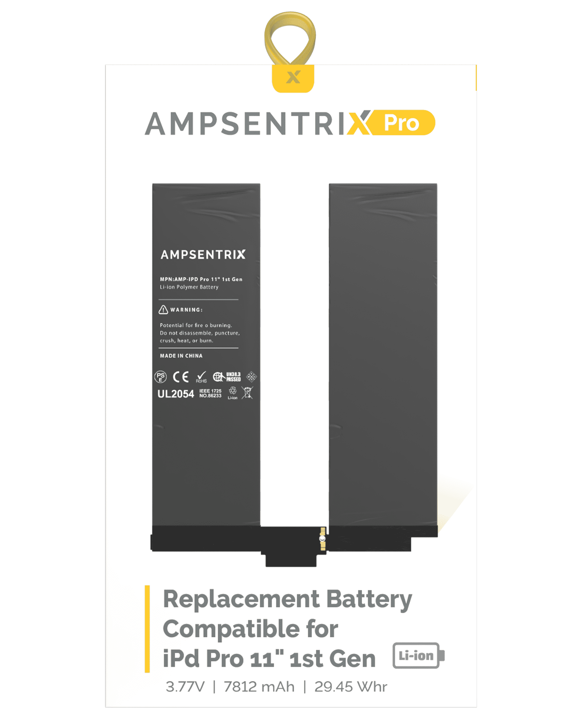 Ersatzakku für iPad Pro 11" 1st Gen (2018) (AmpSentrix Pro)