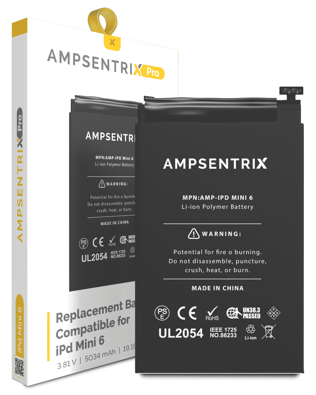 Replacement Battery for iPad Mini 6 (AmpSentrix Pro)