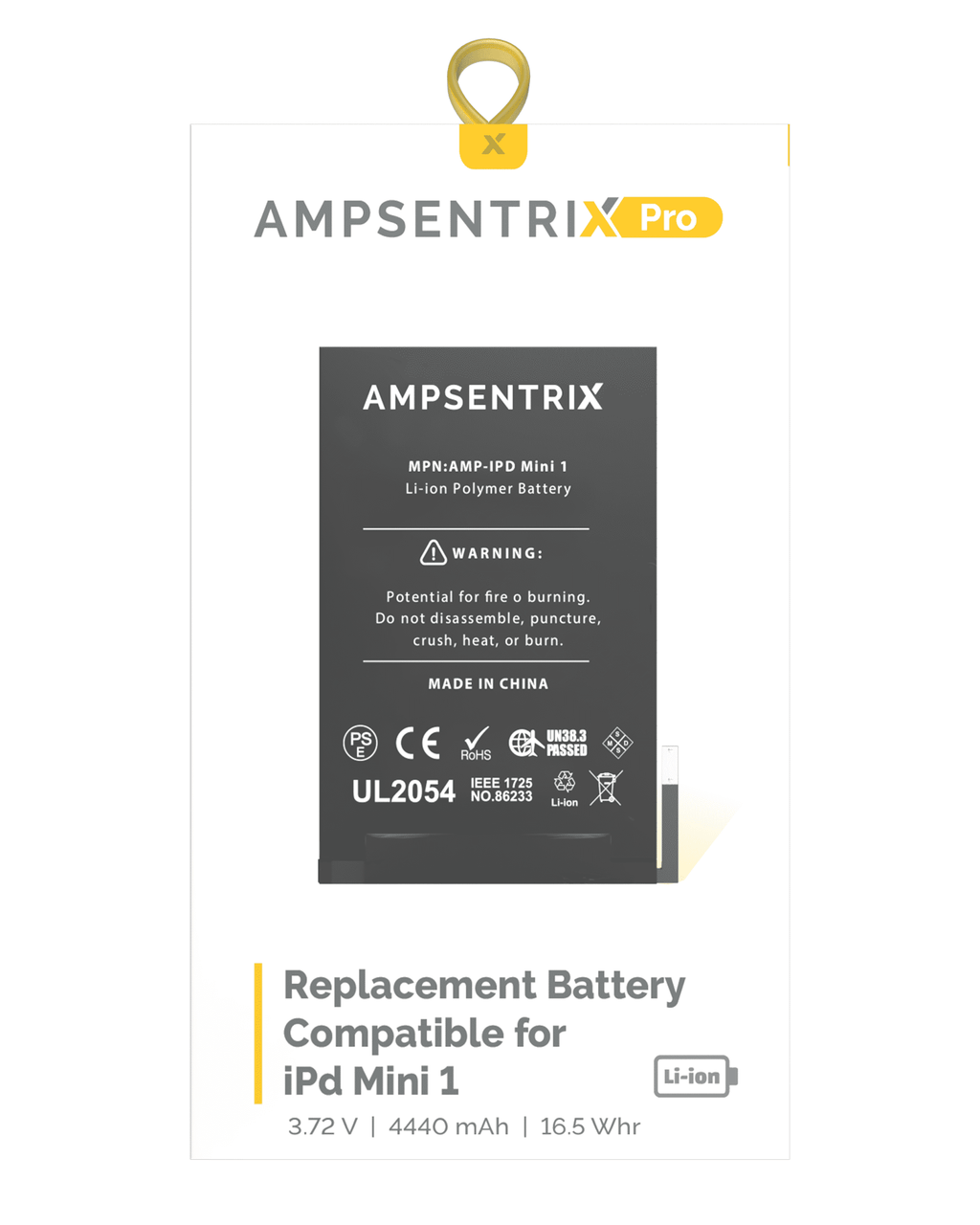 Replacement Battery for iPad Mini 1 (AmpSentrix Pro)