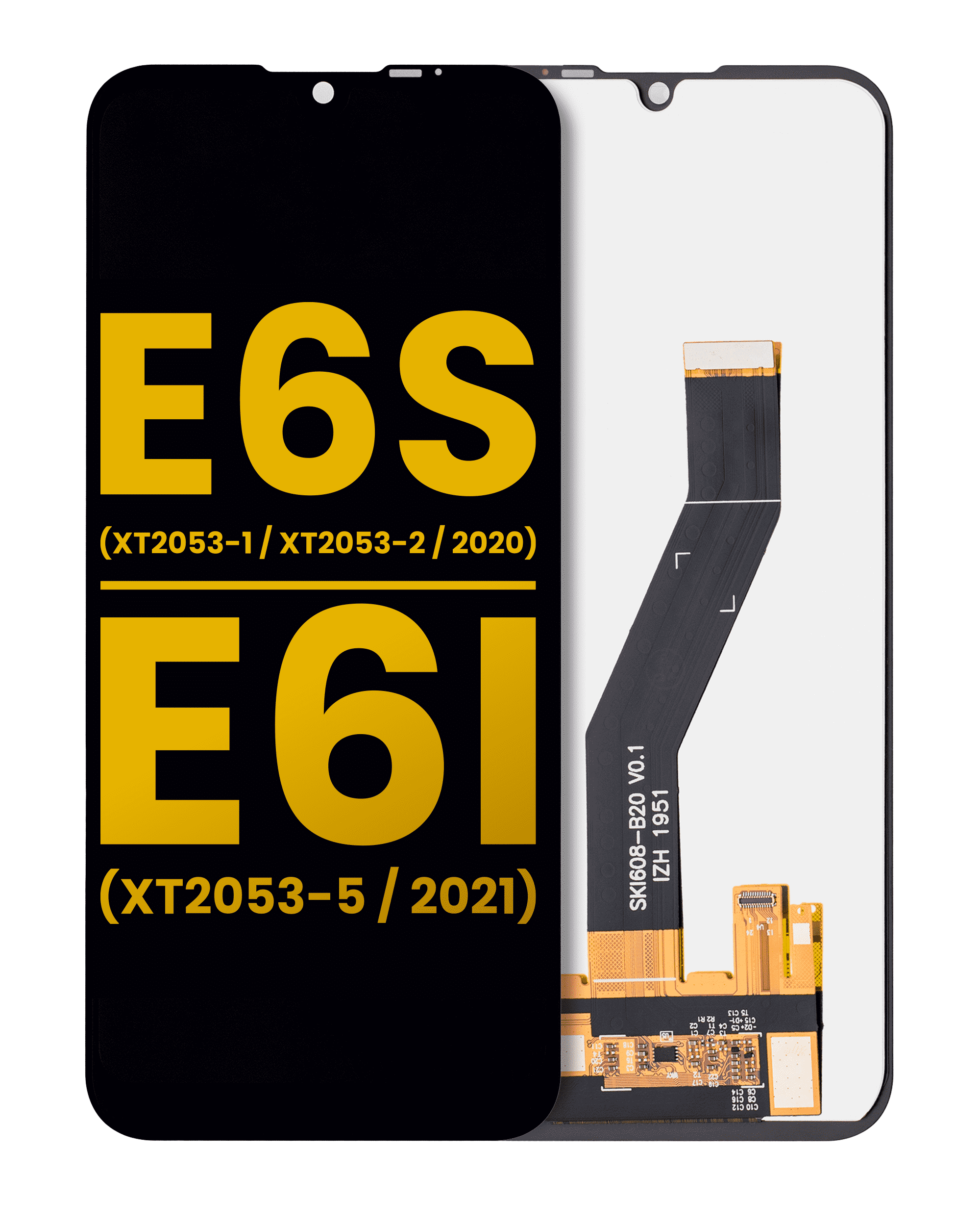 LCD Display No Frame for Motorola Moto E6s (XT2053-1 / XT2053-2 / 2020) / E6i (XT2053-5 / 2021) (Refurbished) (All Colors)
