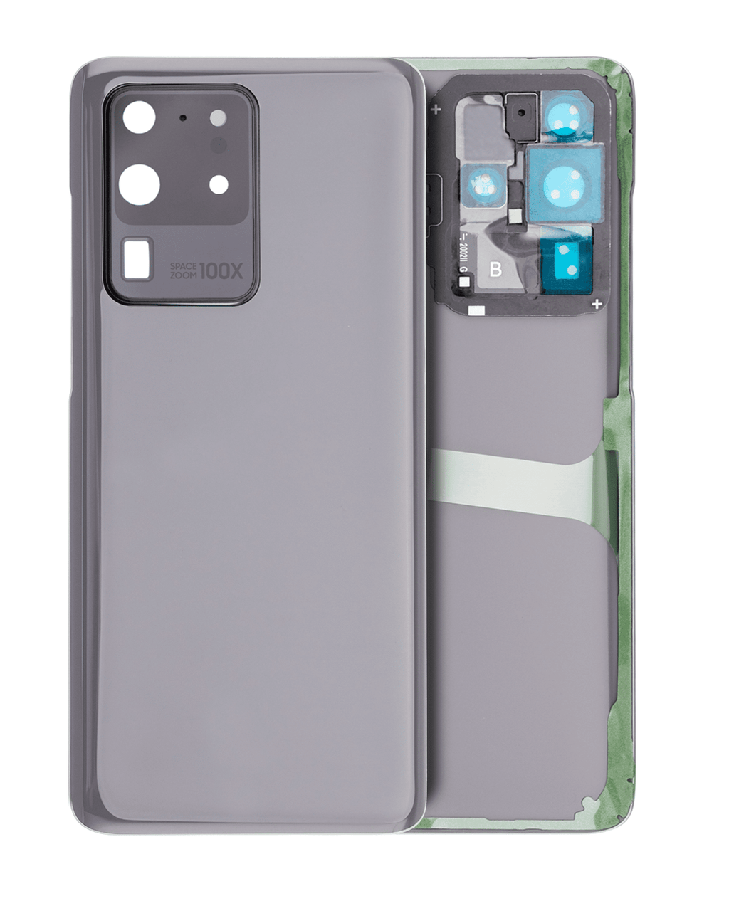 Back Cover with Camera Lens for Samsung Galaxy S20 Ultra 5G (No Logo) (Aftermarket Plus) (Cosmic Gray)
