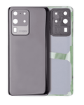 Back Cover with Camera Lens for Samsung Galaxy S20 Ultra 5G (No Logo) (Aftermarket Plus) Cosmic Black