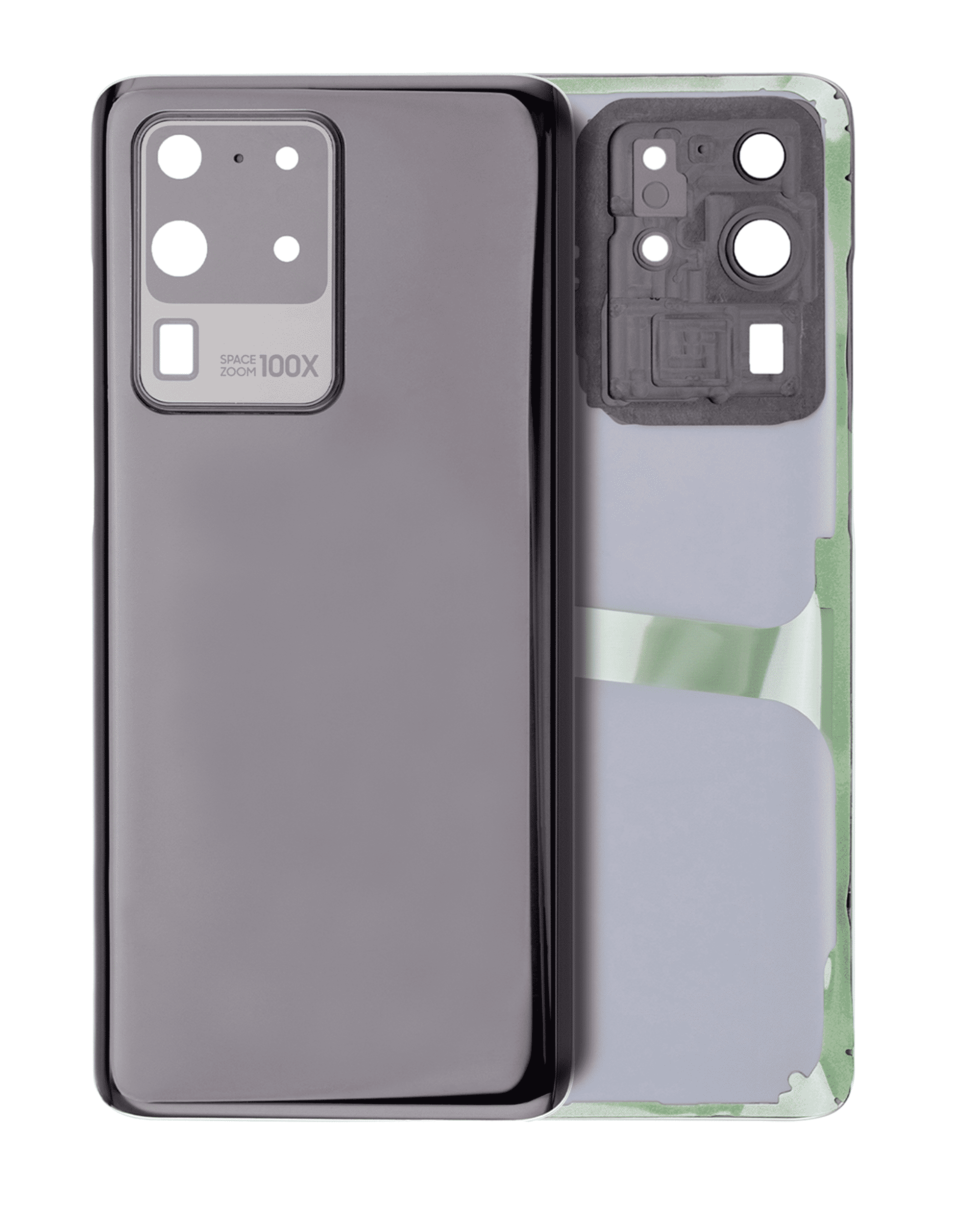 Back Cover with Camera Lens for Samsung Galaxy S20 Ultra 5G (No Logo) (Aftermarket Plus) Cosmic Black