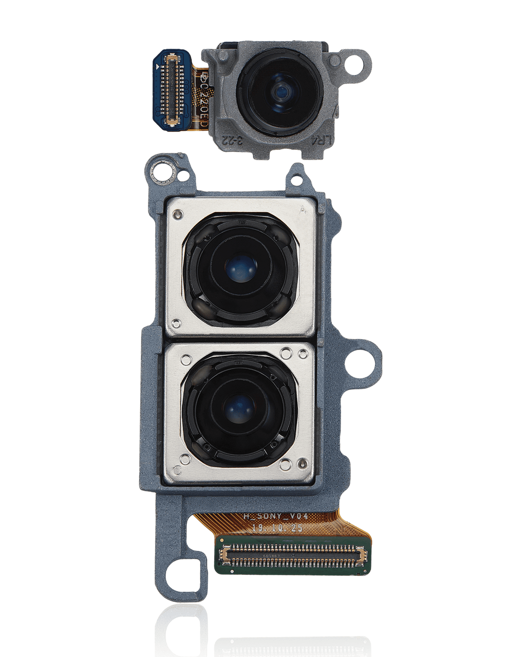 Rear camera module (wide-angle, telephoto, and ultra-wide-angle) for Samsung Galaxy S20 5G (US Version)
