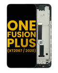 LCD Display with Frame for Motorola One Fusion Plus (XT2067 / 2020) (Refurbished) (Black)