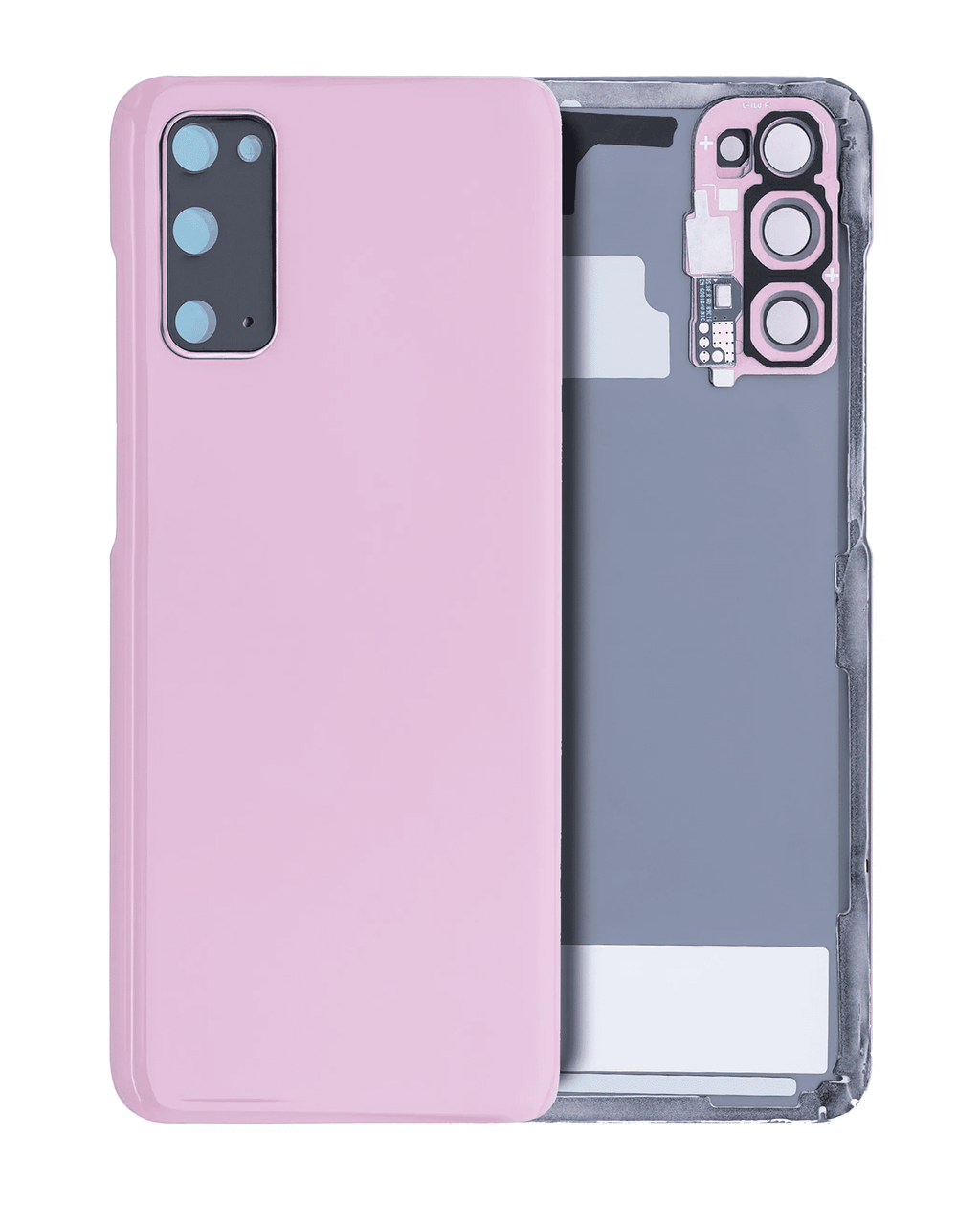 Backcover m. Kameralinse Samsung Galaxy S20 5G Pink (o. Logo) (Aftermarket+)
