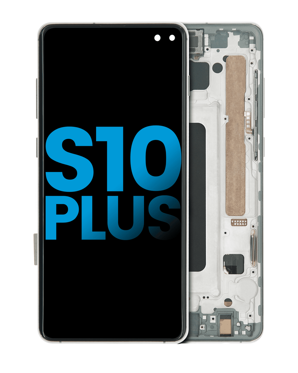 Samsung Galaxy S10 Plus Display mit Rahmen, Prism Black, ohne FP-Sensor