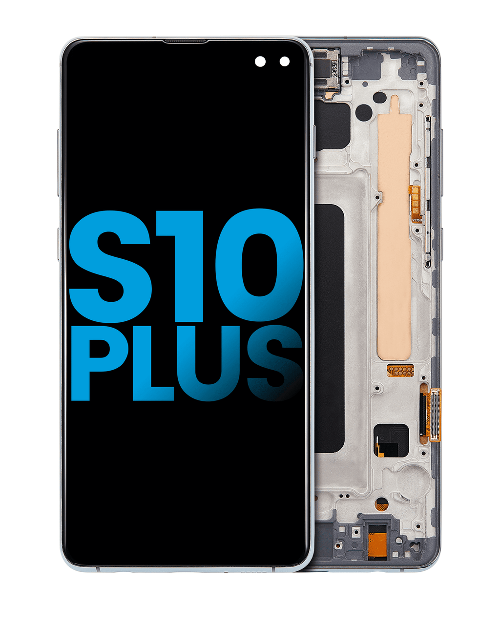 LCD m. Rahmen o. Sensor f. Samsung Galaxy S10+ TFT Aftermarket Prism Green