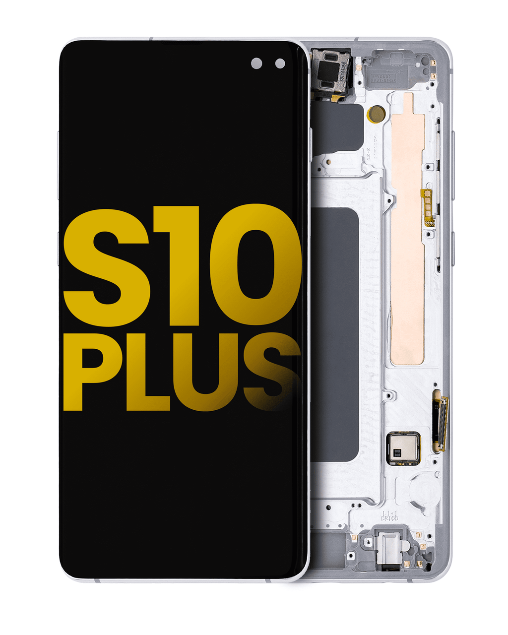 OLED Display with Frame for Samsung Galaxy S10 Plus (Refurbished) (Prism White)