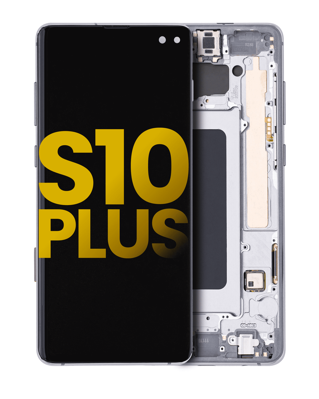 OLED Display with Frame for Samsung Galaxy S10 Plus (Refurbished) (Prism / Ceramic Black)