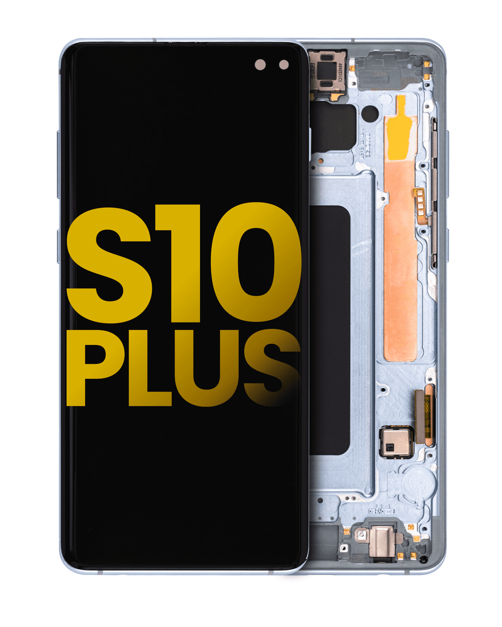 OLED Display with Frame for Samsung Galaxy S10 Plus (Refurbished) (Prism Blue)