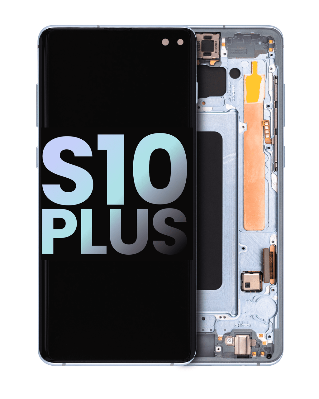 OLED display with frame for Samsung Galaxy S10 Plus (Service Pack) (Prism Blue)