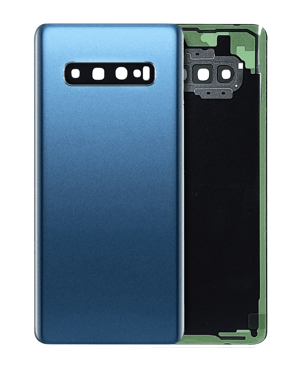 Back Cover with Camera Lens for Samsung Galaxy S10 Plus (without Logo) (Aftermarket Plus) (Prism Blue)
