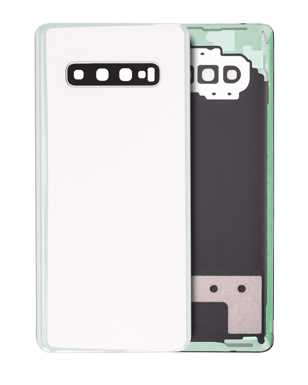 Glass Back Cover with Camera Lens for Samsung Galaxy S10 Plus (Service Pack) (Ceramic White)
