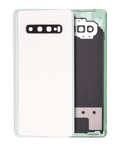 Backcover-Glas m. Kameralinse f. Samsung S10+ (Service Pack) Ceramic White