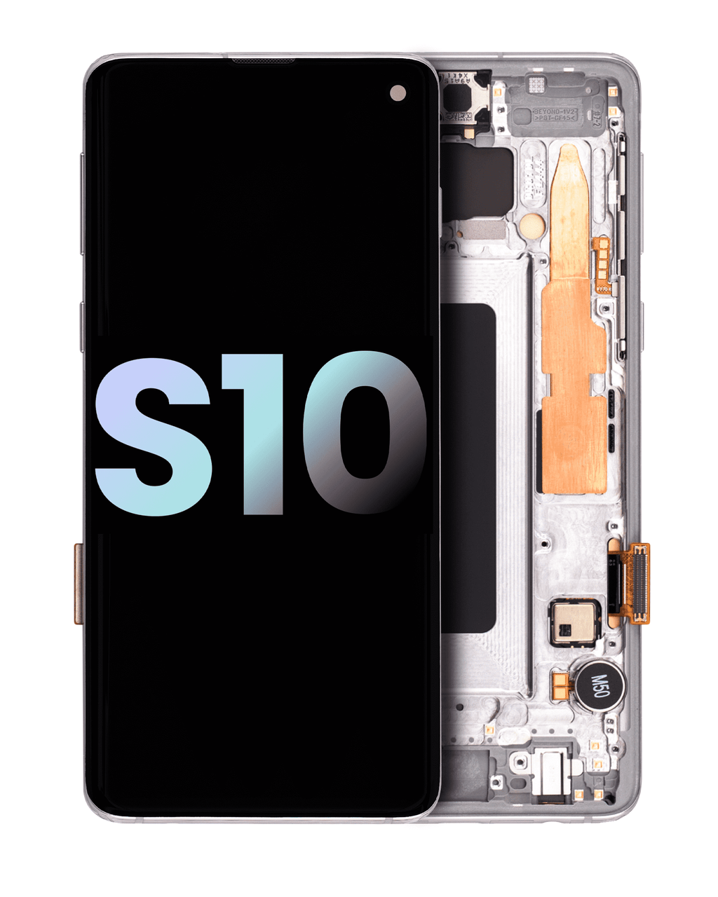OLED Display with Frame for Samsung Galaxy S10 (Service Pack) (Prism White)