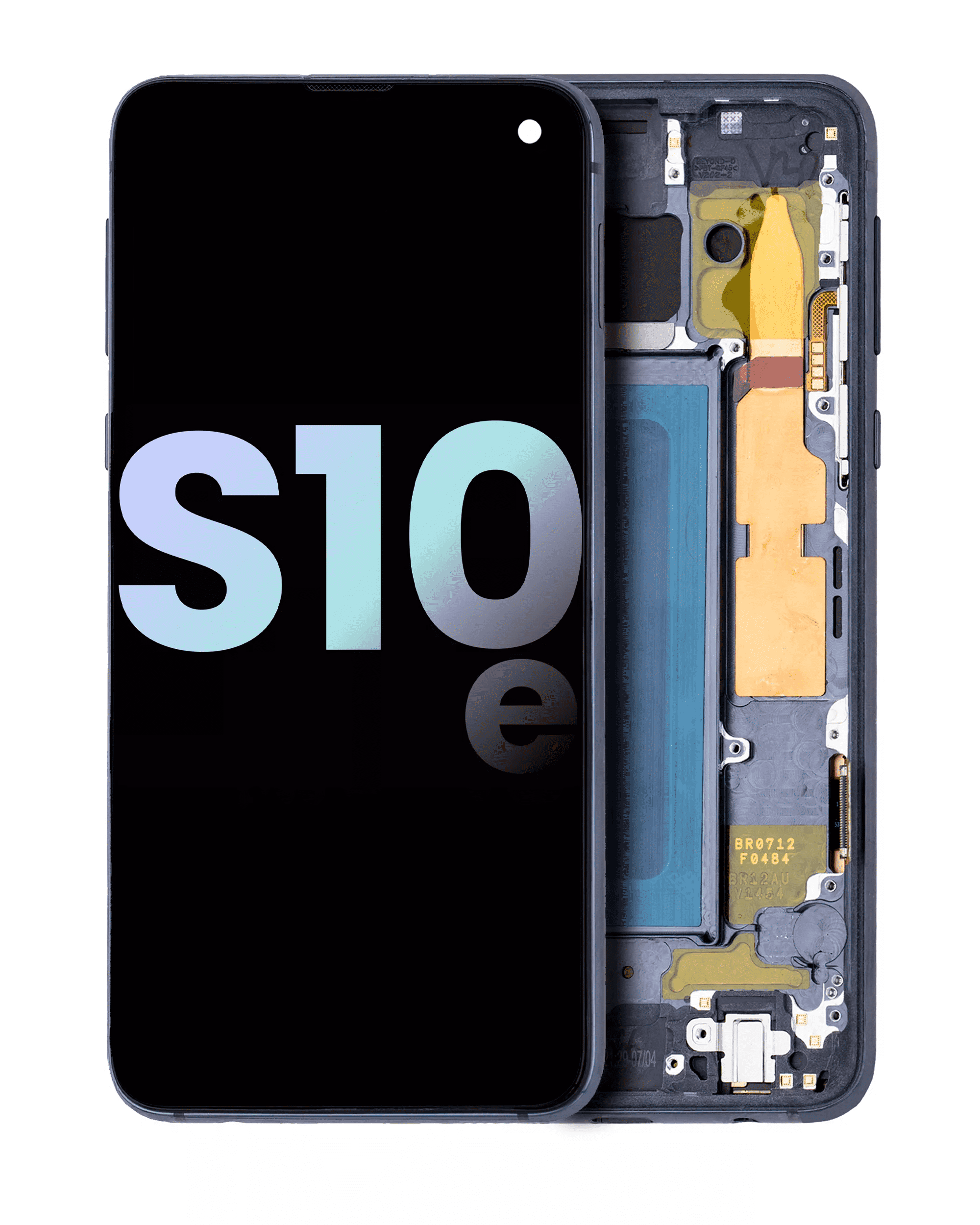 OLED-Display mit Rahmen für Samsung Galaxy S10E (Service Pack) (Prism Black)