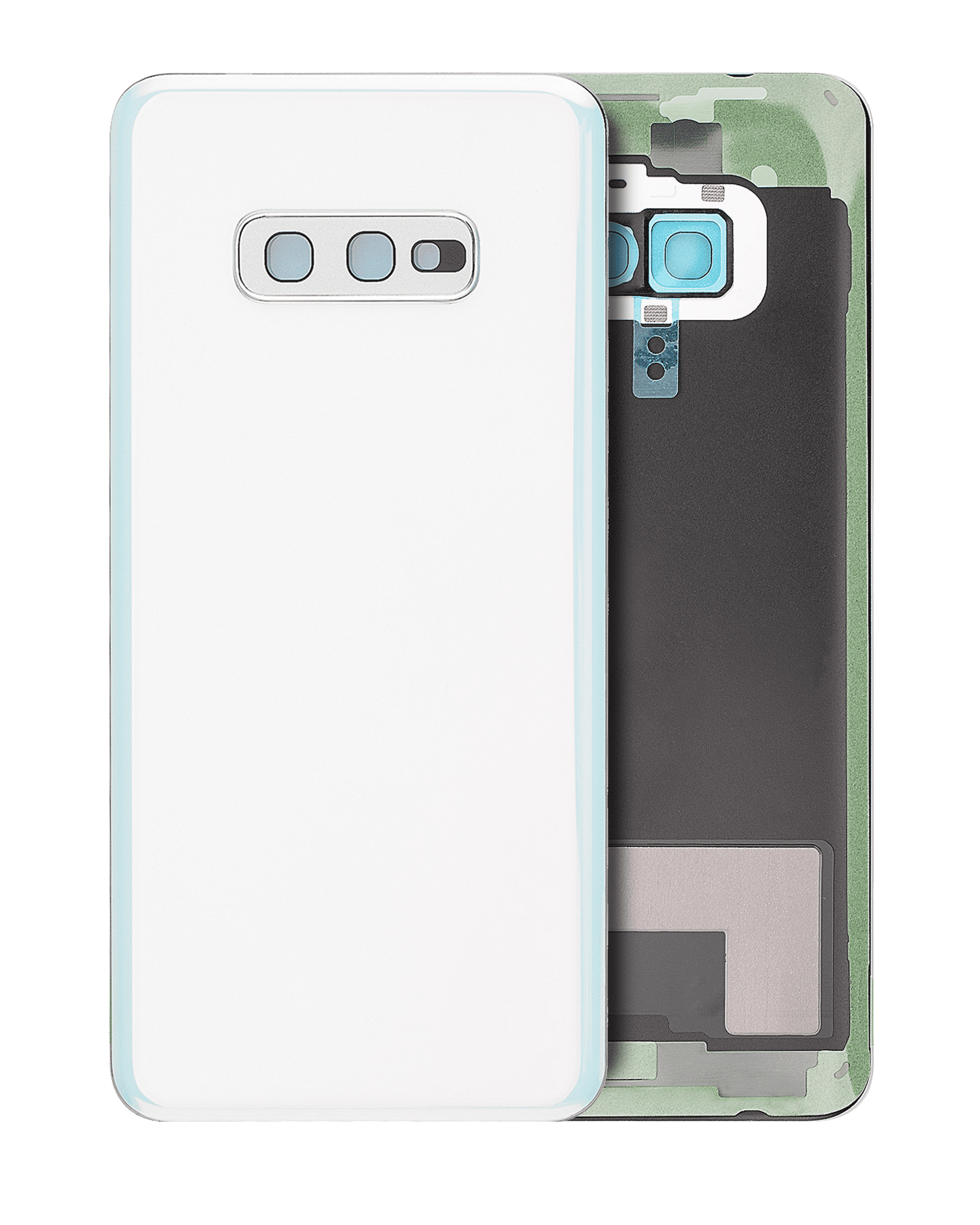 Glass Back Cover with Camera Lens for Samsung Galaxy S10E (No Logo) (Aftermarket Plus) (Prism White)
