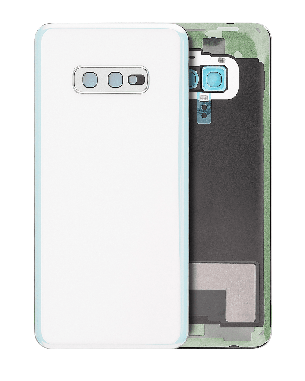 Backcover-Glas mit Kameralinse Samsung Galaxy S10E Weiß Aftermarket Plus
