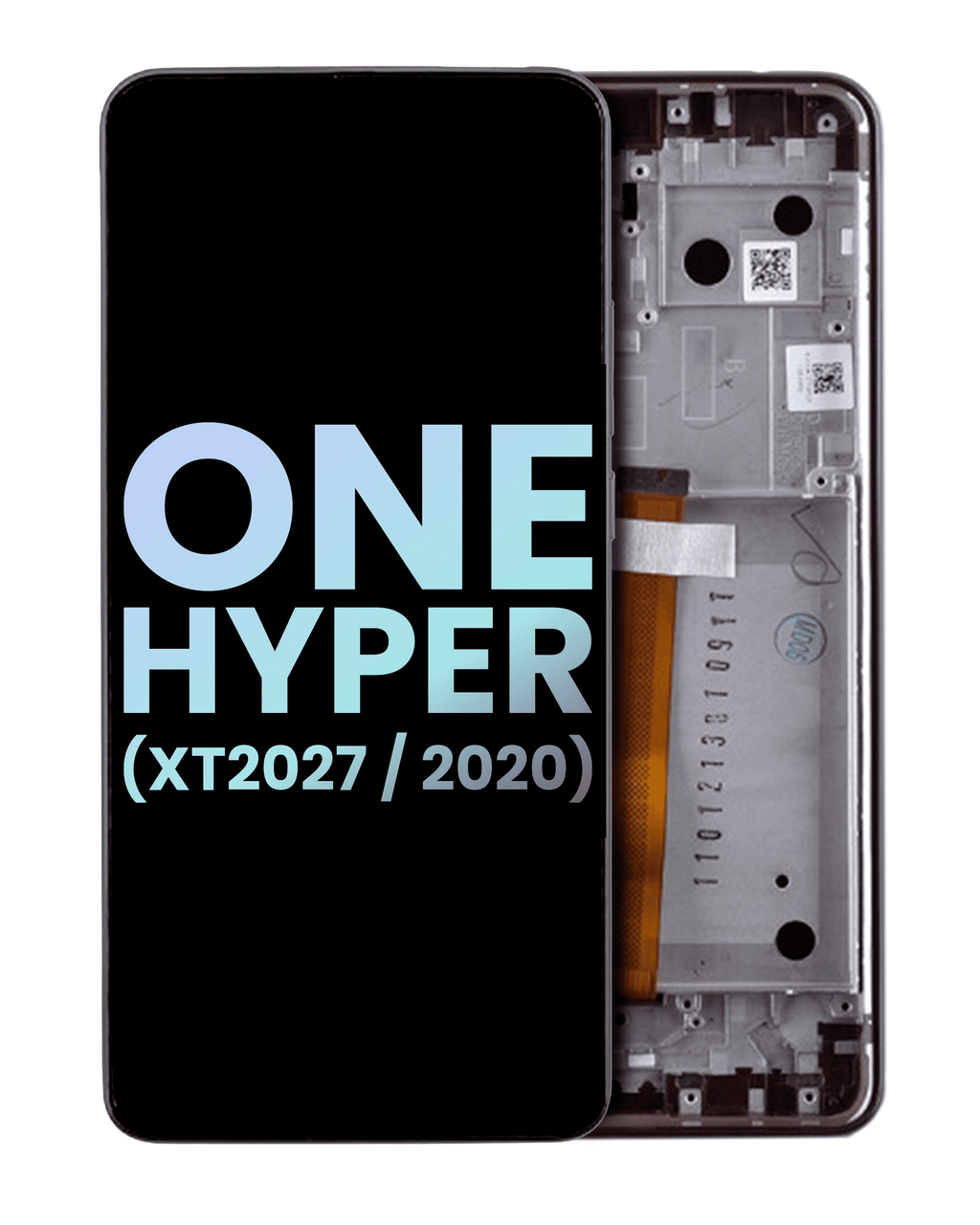 LCD Display with Frame for Motorola One Hyper (XT2027 / 2020) (Original OEM) (Fresh Orchid)