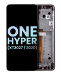 LCD Display with Frame for Motorola One Hyper (XT2027 / 2020) (Original OEM) (Fresh Orchid)