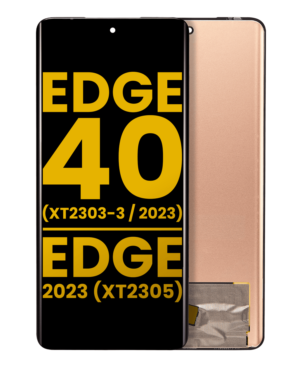 Frameless OLED Display for Motorola Moto Edge 40 (XT2303-3 / 2023) / Edge (XT2305 / 2023) refurbished (all colors)