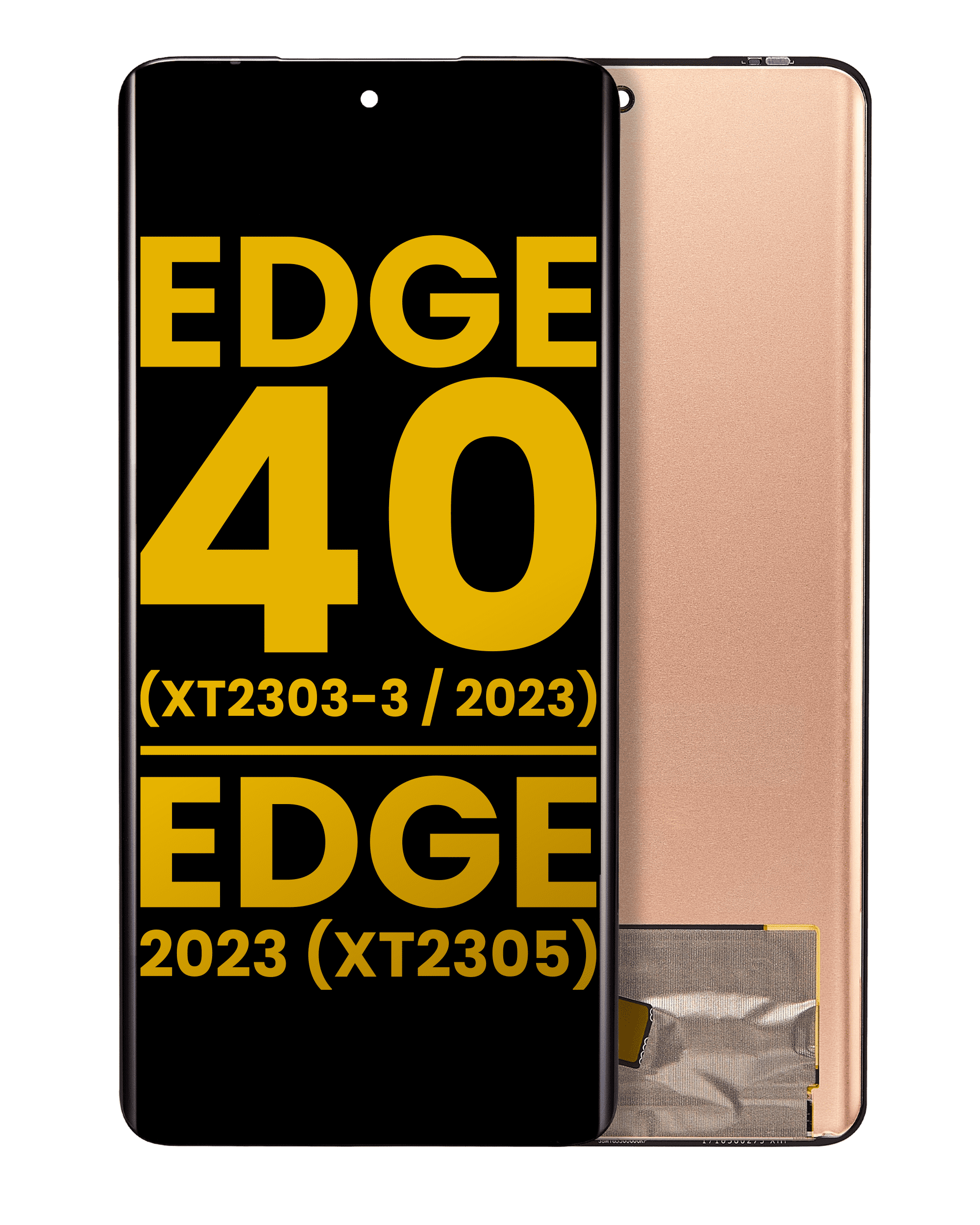 Frameless OLED Display for Motorola Moto Edge 40 (XT2303-3 / 2023) / Edge (XT2305 / 2023) refurbished (all colors)