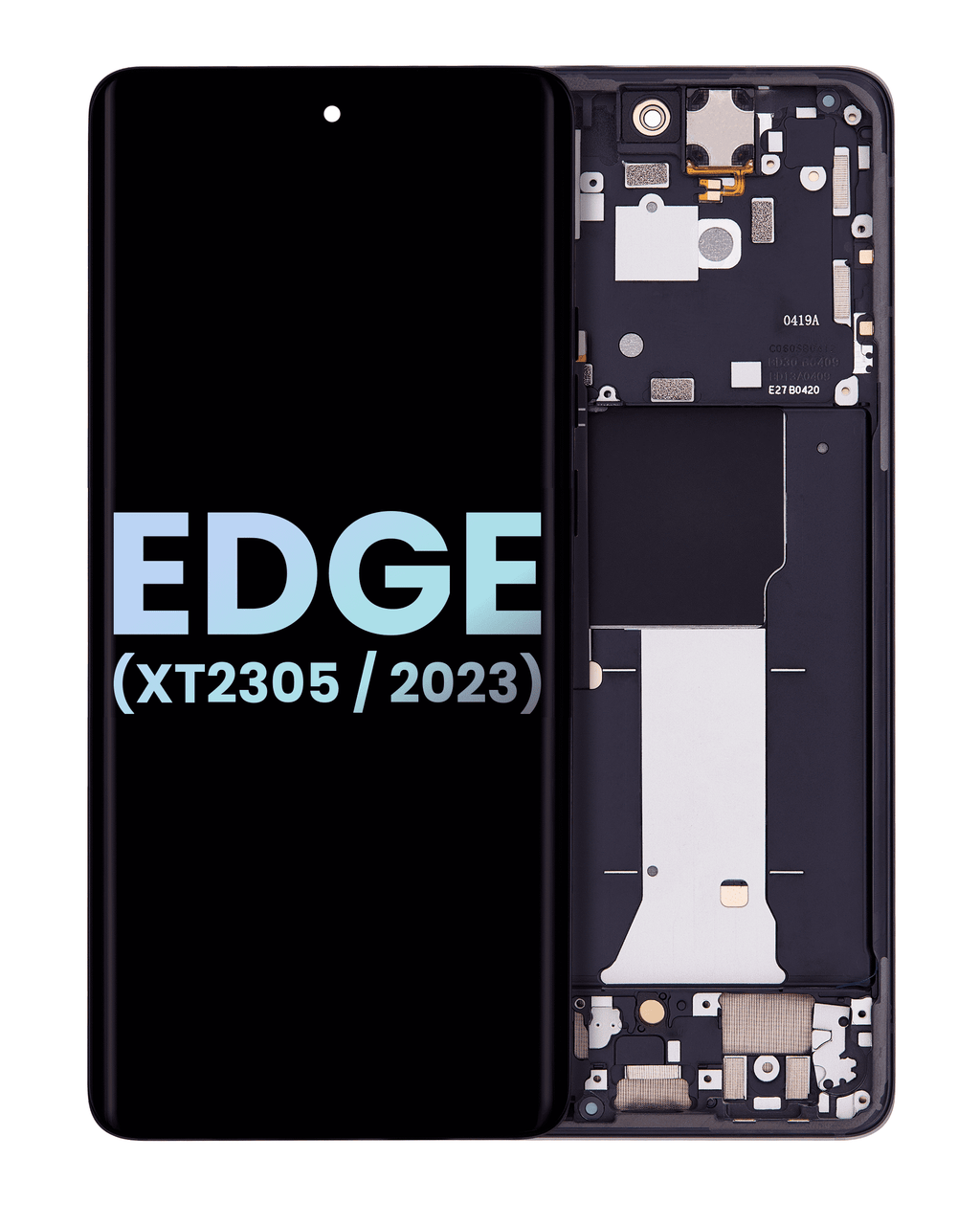 LCD Display with Frame for Motorola Moto Edge (XT2305 / 2023) (Original OEM) (Eclipse Black)