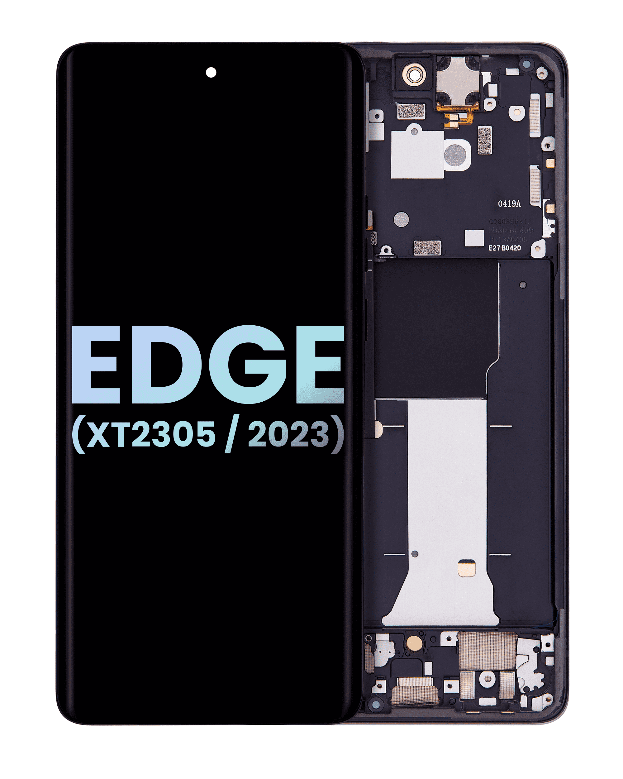 LCD Display with Frame for Motorola Moto Edge (XT2305 / 2023) (Original OEM) (Eclipse Black)