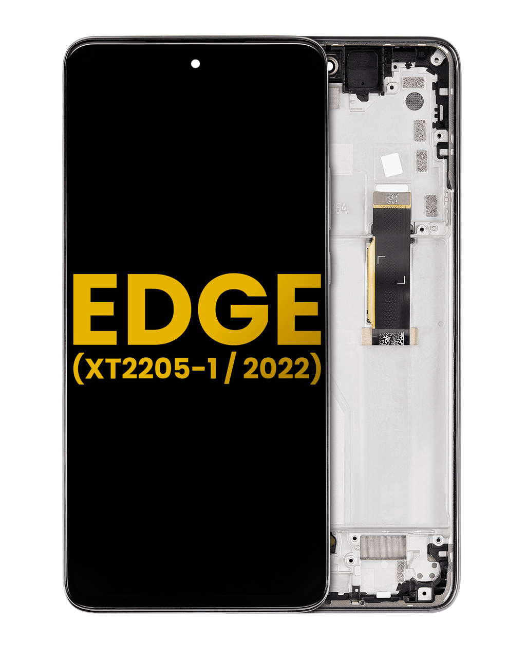 OLED Display with Frame for Motorola Moto Edge (XT2205-1 / 2022) (Refurbished) (Gray)