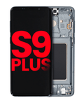 OLED-Display m. Rahmen f. Samsung Galaxy S9 Plus Premium (Titanium Grau)