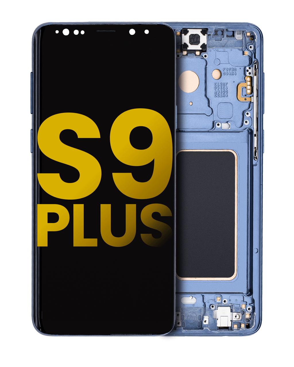 OLED Display with Frame for Samsung Galaxy S9 Plus (Refurbished) (Coral Blue)