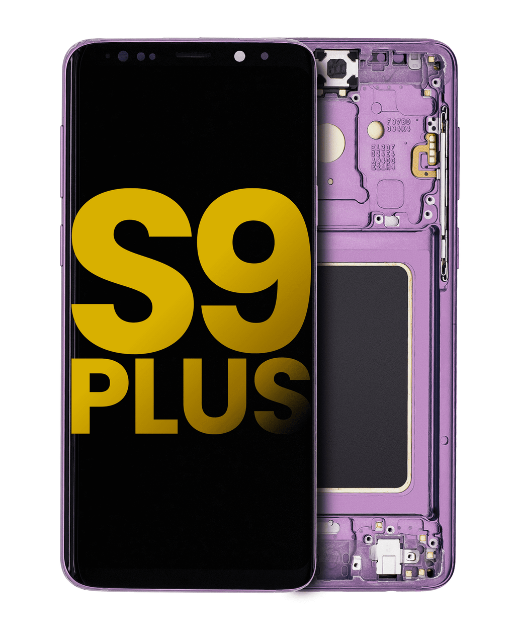 OLED Display with Frame for Samsung Galaxy S9 Plus (Refurbished) (Lilac Purple)