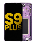 OLED Display with Frame for Samsung Galaxy S9 Plus (Refurbished) (Lilac Purple)